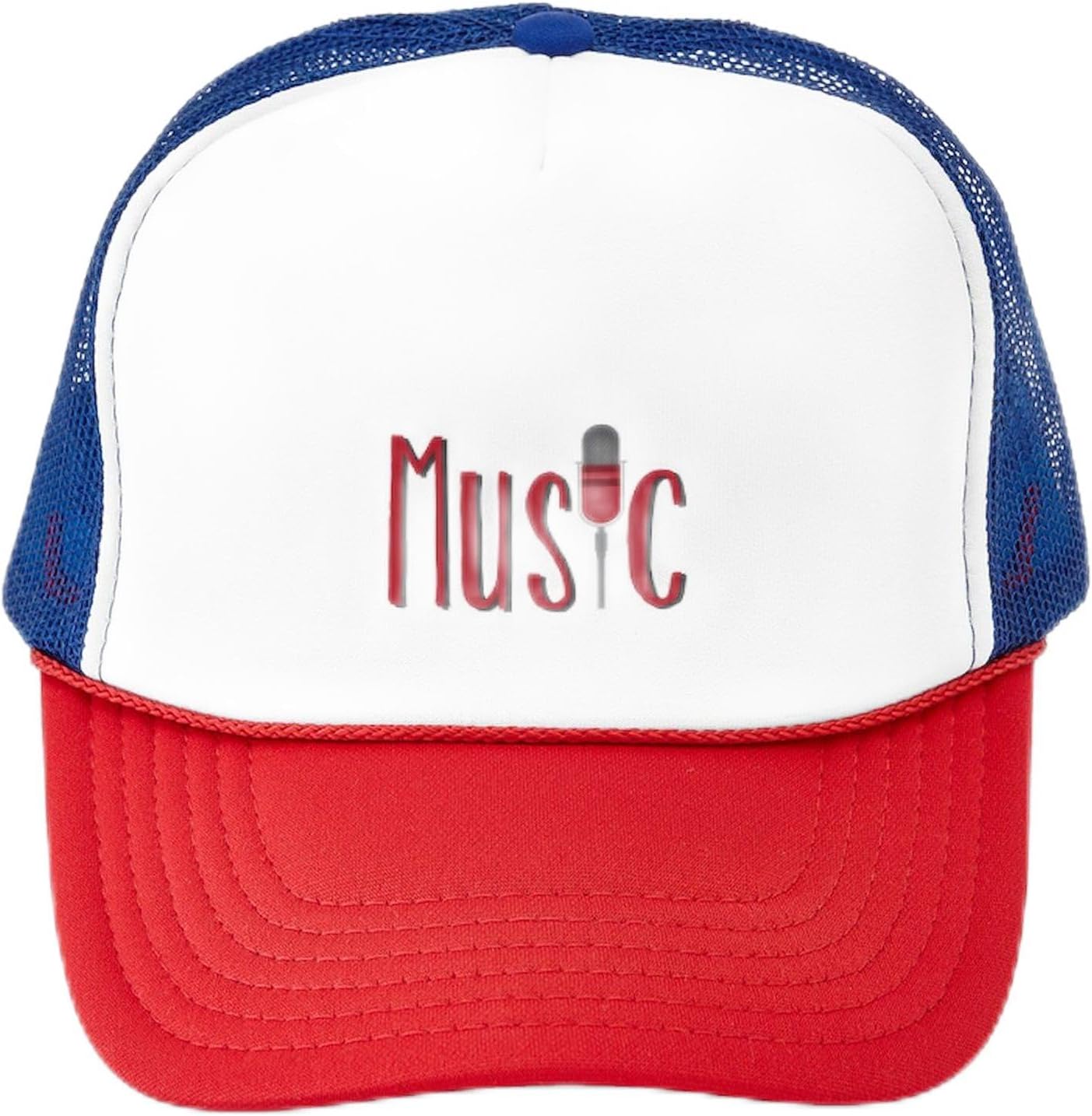 

Music Recorder Flute Notes Mesh Trucker Hat Adjustable Unisex Polyester Outdoor Snapback Cap One Size