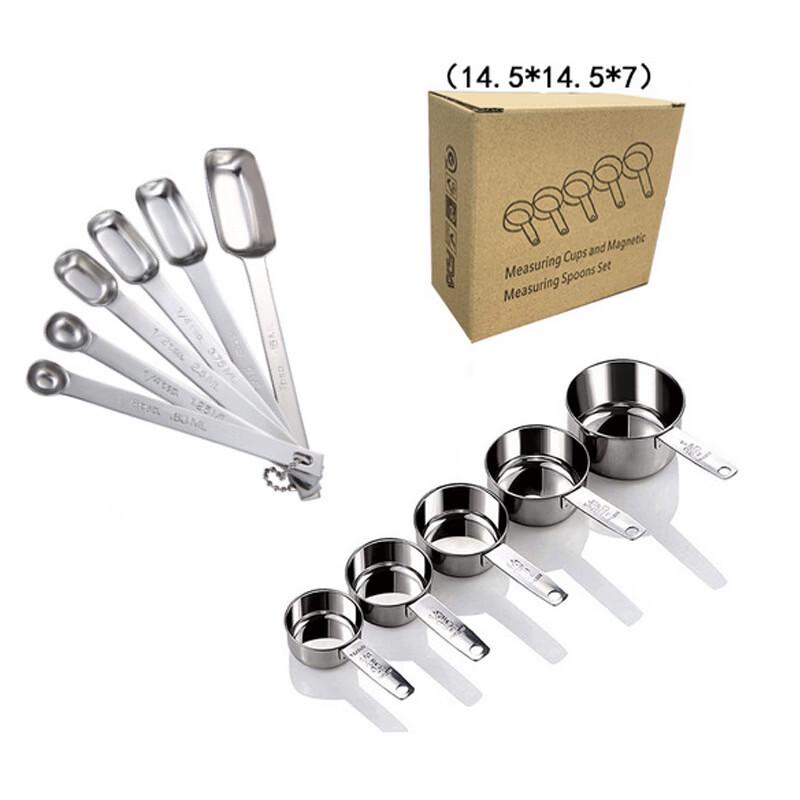 Ruhan 11-Piece Stainless Steel Measuring Set