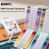 ENMY12/80 Kleuren Dubbele Punt Acrylverf Pennen NCS Kleursysteem Zachte Kwast Afwasbaar Waterverf Stift Schoolbenodigdheden Schrijfwaren