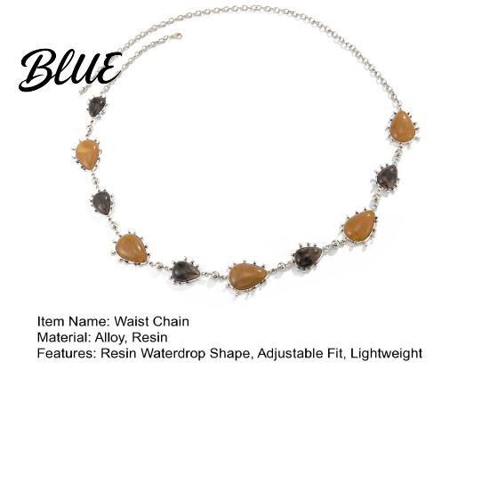 Festival Waist Accessory Chain for Women Retro Ethnic Style Belt