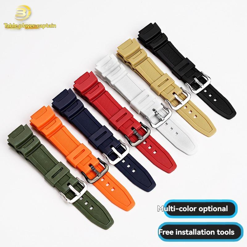Für Casio Kleine Quadratische Uhr AE-1000W/AE-1200WH WSC-1250H/WS-1200H Serie Harz Silikon Uhrenarmband Sport Zubehör