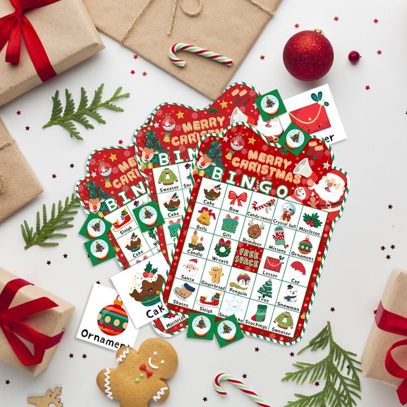 33pc/Set Colorful Birthdays Holiday Pattern For Family Gatherings Bingo Games Family Gatherings