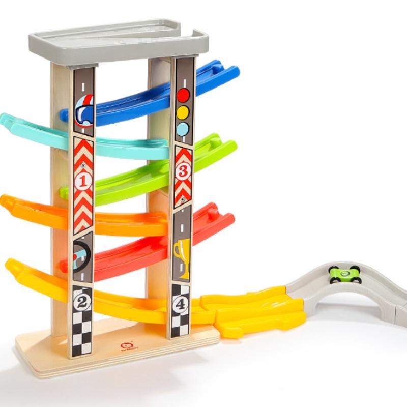 Special Baby Gliding Track Car Toy Wooden Material Non-electric 31*10.8*25.4