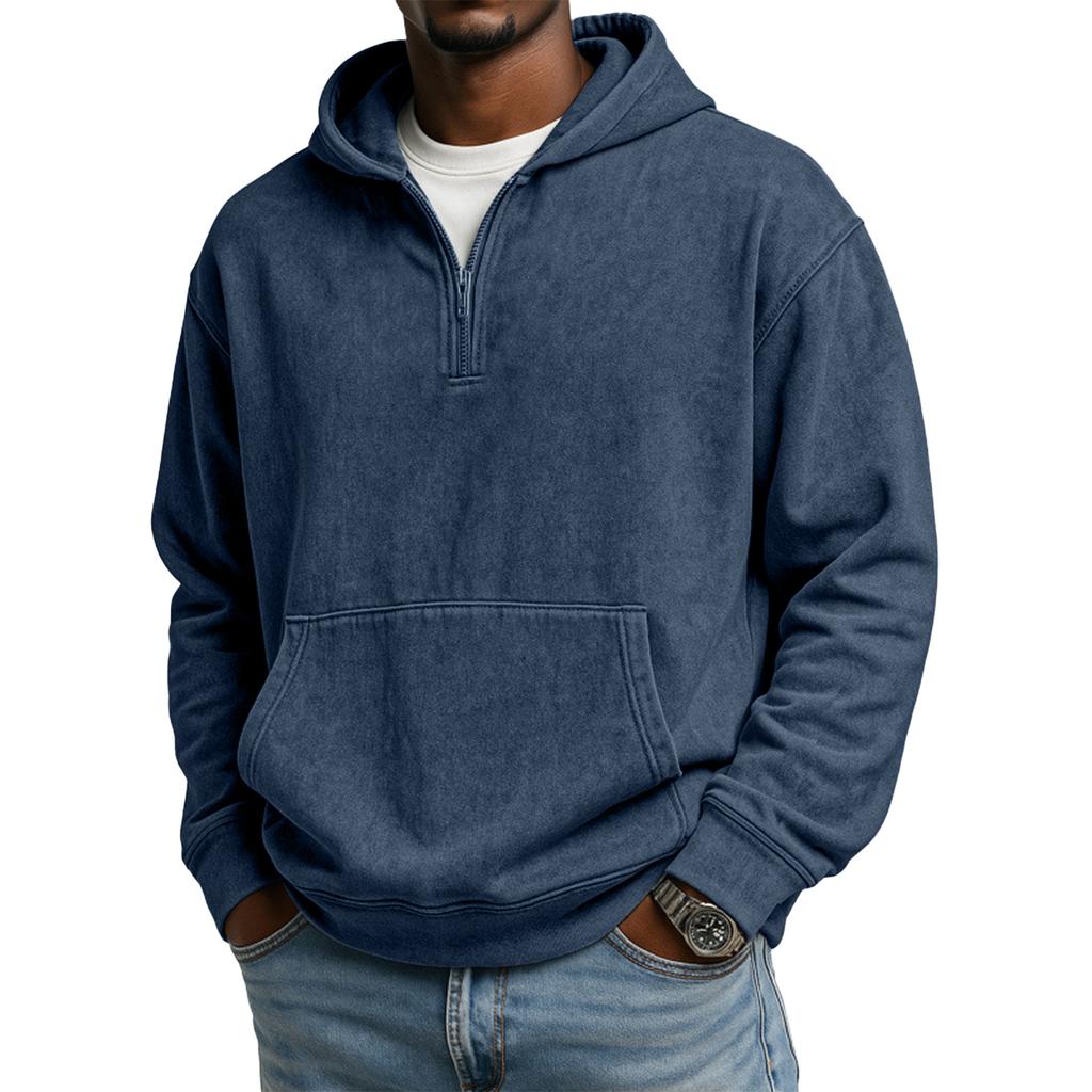 Men's 1/4-Zip Hooded Sweatshirt
