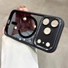Luxury Magnetic Metal Lens Bumper Protection Case For iPhone16 15 14 13 12 11 17 Pro Max 16Plus Wireless Charge Hard Clear Cover