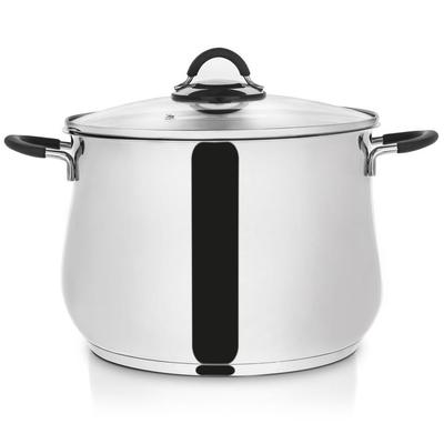 Steel Pot With Glass Lid Dalie 26 Cm, 10.6 L