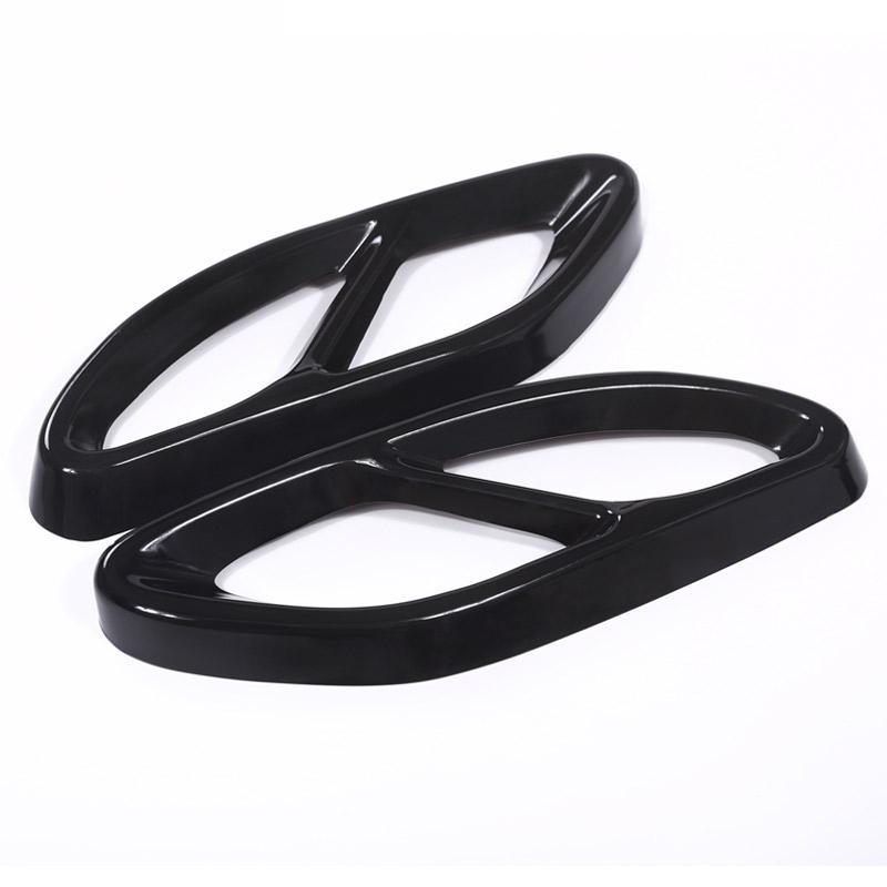 For Mercedes Benz GLC A B C E Class X253 W205 W213 W176 W177 W246 W247 2016- Car Exhaust Pipe Cover Trim Car Accessories