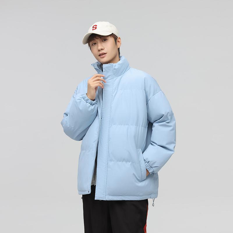 Winter New Couple Cotton Coats for Men and Women, Loose and Warm Stand-up Collar Bread Coats, Cotton Coats for Men