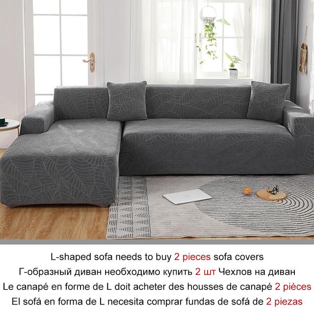 

Эластичный эластичный чехол для дивана, 1/2/3/4-местный чехол для дивана, чехлы для универсальных диванов, гостиной, секционный L-образный чехол Part A-A 90-140cm серый