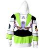 [SCGEHA] Adult Hoodie, Anime Cowboy, Sheriff, Space Ranger, Toy, Cosplay Costume, Black & Orange Balloon Set (Space Ranger/M)