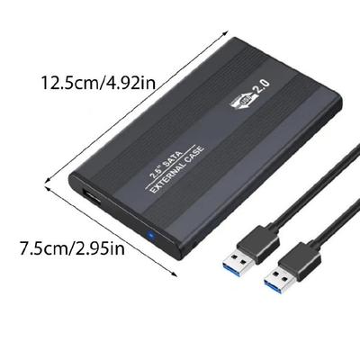 Aluminum 2.5inch Hard Drives Enclosure USB3.0/USB2.0 External HDD Case Adapter SSDs Enclosure Storage Enclosure