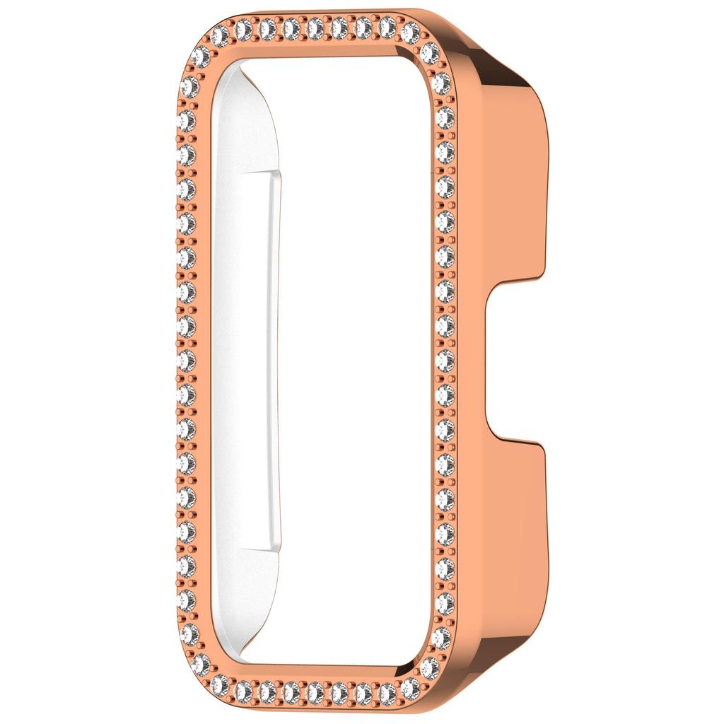 Pro HUAWEI Band 10 9 8 Pouzdro Kryt s Diamantovým Křišťálovým Nárazníkem Poloviční Ochranný Rám Odolný Proti Poškrábání Kryt Okraje