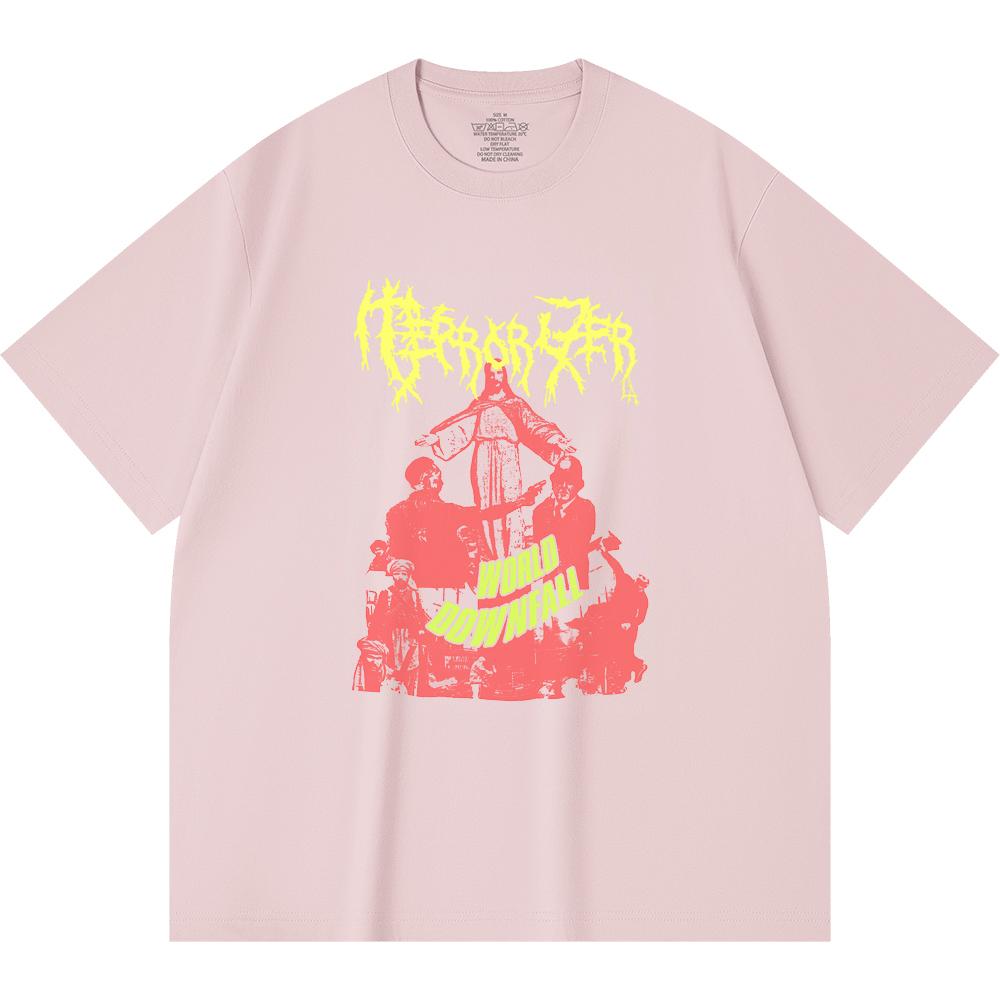 230 Gsm 100% Cotton Heavy Metal T-Shirt  Rock Band Popular Music Print Unisex Heavy Cotton T Shirt