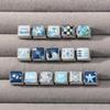 Fashion Ocean Series Starfish Shell Fish Wave Cat Italian Charm Links Fit 9mm Stainless Steel Bracelet Women Jewelry DIY Making