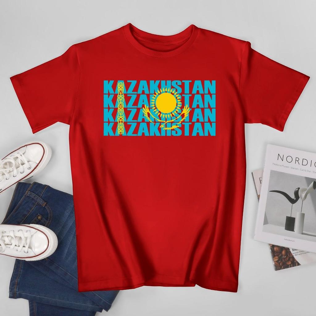 Unisex Unisex Kazakhstan Kazakh Flag Tshirt Tees T Shirts WoUnisex Boys 100 Cotton TShirt