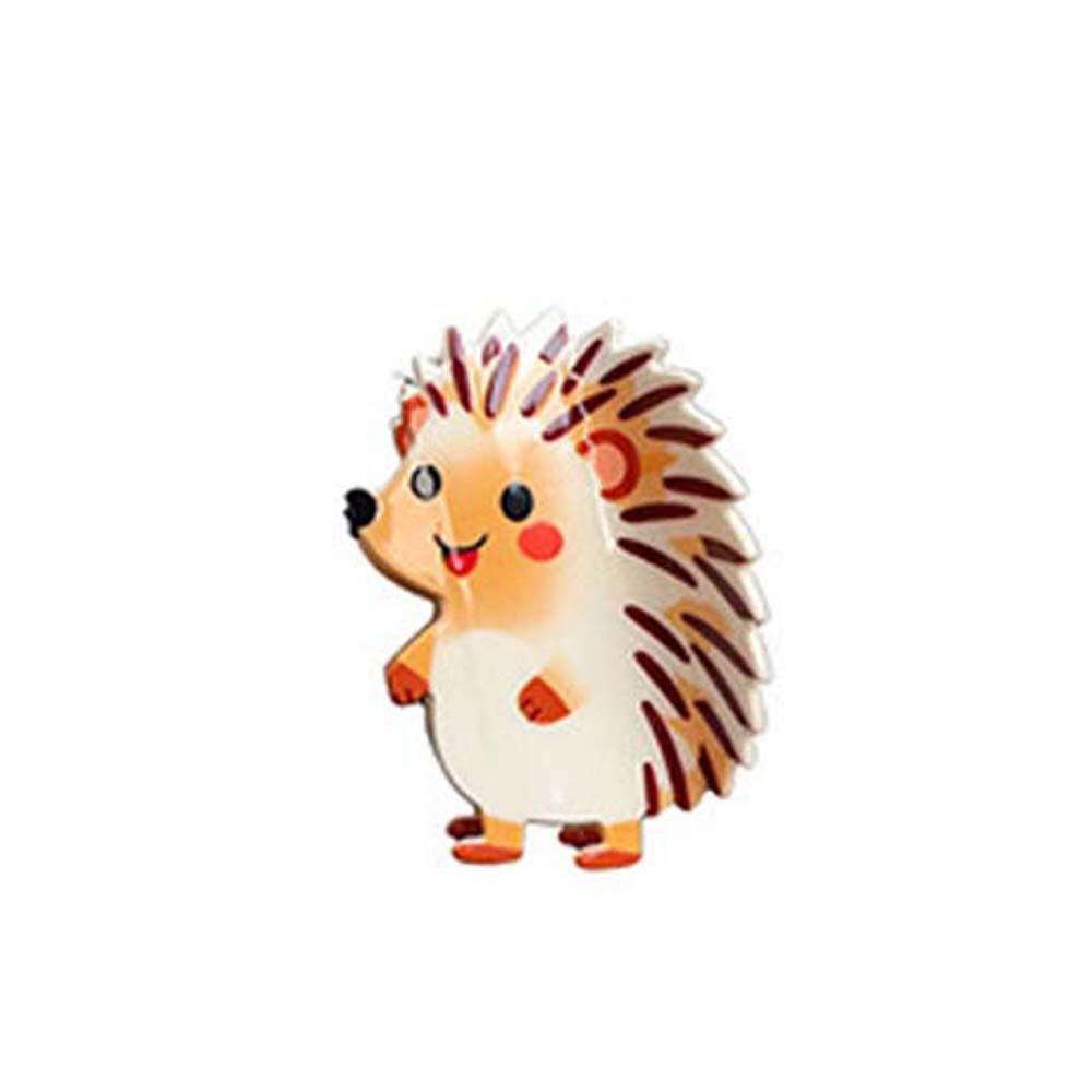 

Peacock Cute Bear Hair Claw PVC Acrylic Hair Claw Ponytail Holder Cartoon Animal Shark Clip Girls Style 3