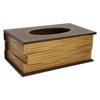 Tissue Box Simulation Holz Antike Buch Form Serviette Fall für Home Restaurant Shop