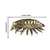 Antique Brasses Ornament Giants Isopod Figurine Ancient Marine Life Miniature Statue Gift for Collectors Home Office Decors