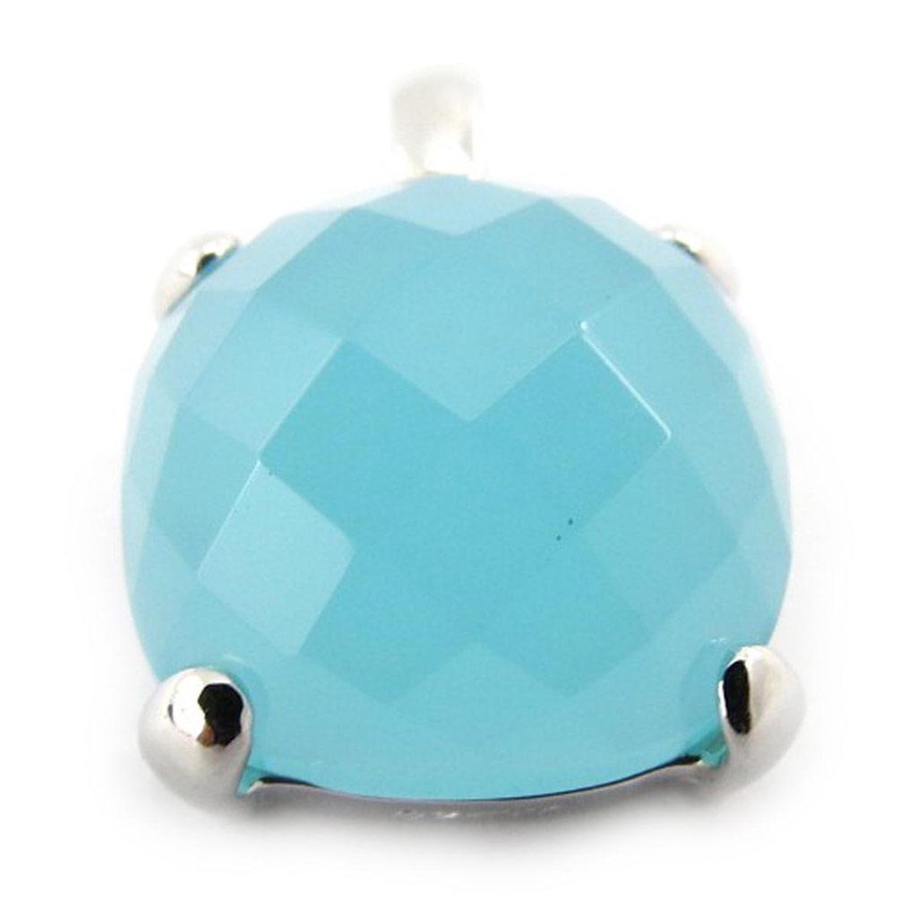 Les Trésors De Lily [J5260] - Aquamarine 'Linda' Silver Pendant