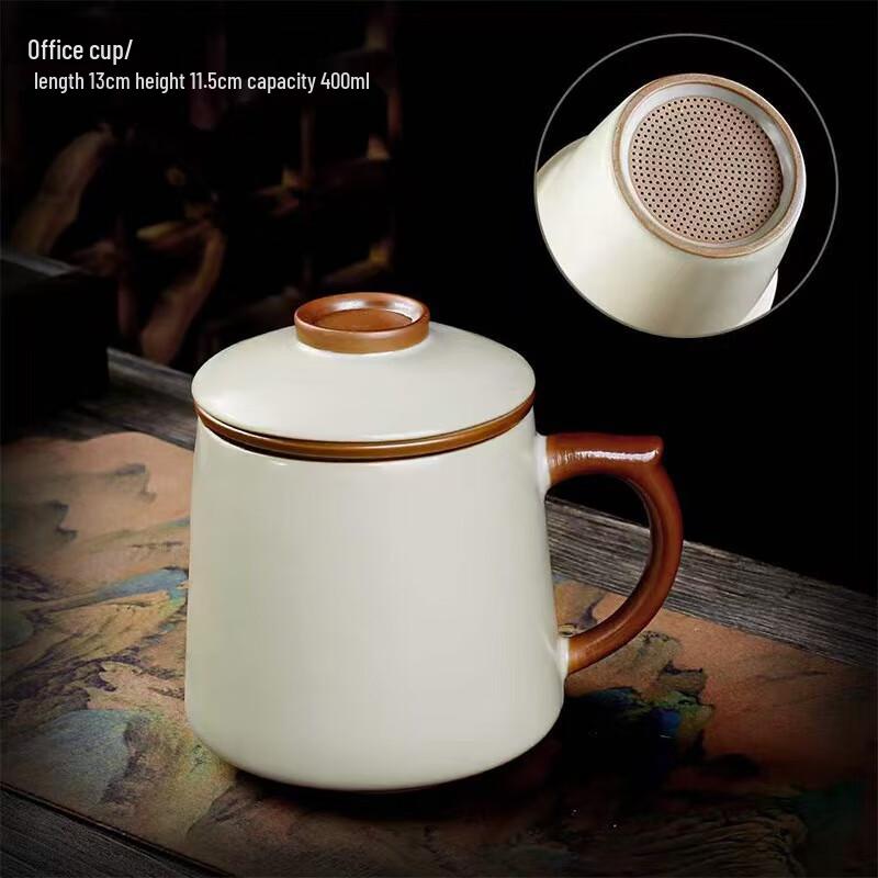Shangqi Ceramic Tea Mug with Lid