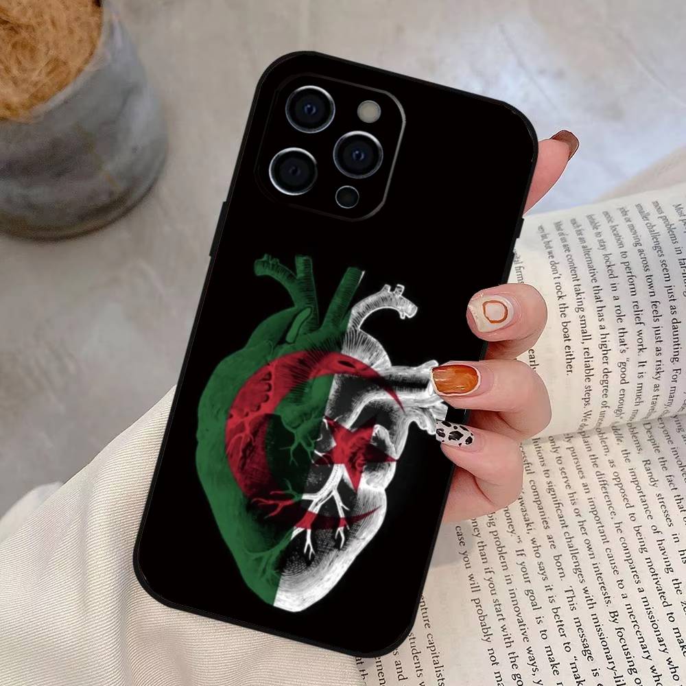 Algeria F-Flag Phone Case Silicone Soft For IPhone 17 16 15 14 13 12 11 X XR Plus Pro Max Plus