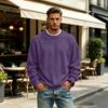 Men's Lined Crewneck Long Sleeve Sweatshirt Casual Loose Fit Pullover for Fall Winter