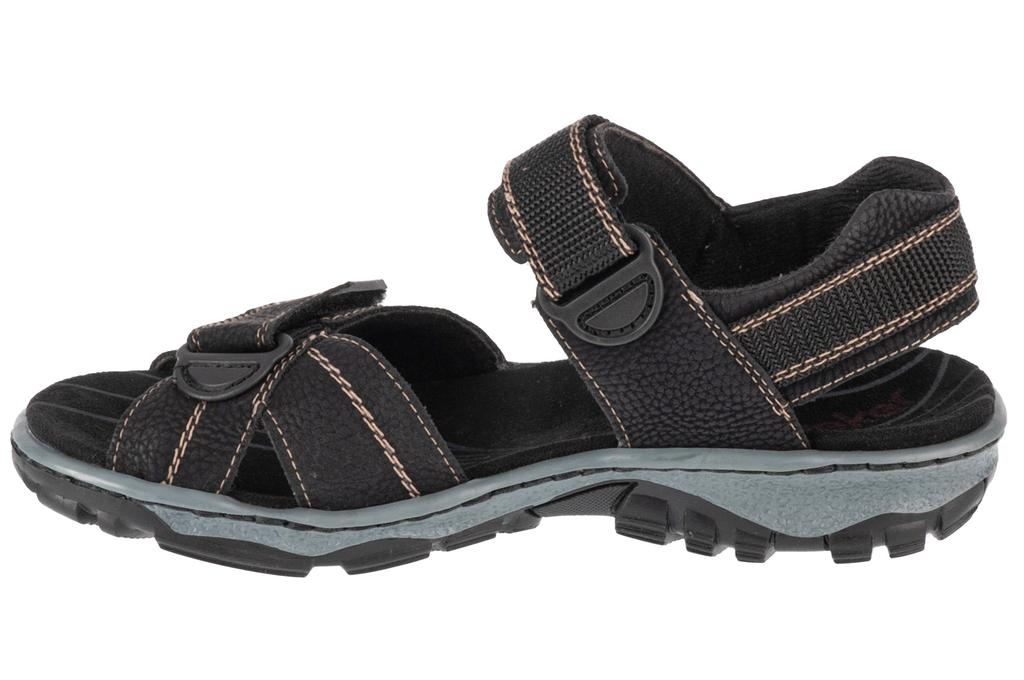 RIEKER Sandale, Sandale negre pentru femei