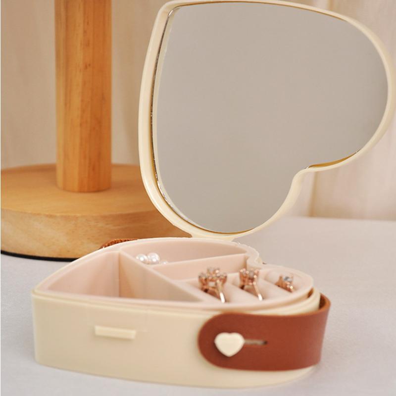 Necklace Organizer Portable Ring Storage Box Pendant Storage Case Safe Bracelet Organizer Box For Anniversary Engagement
