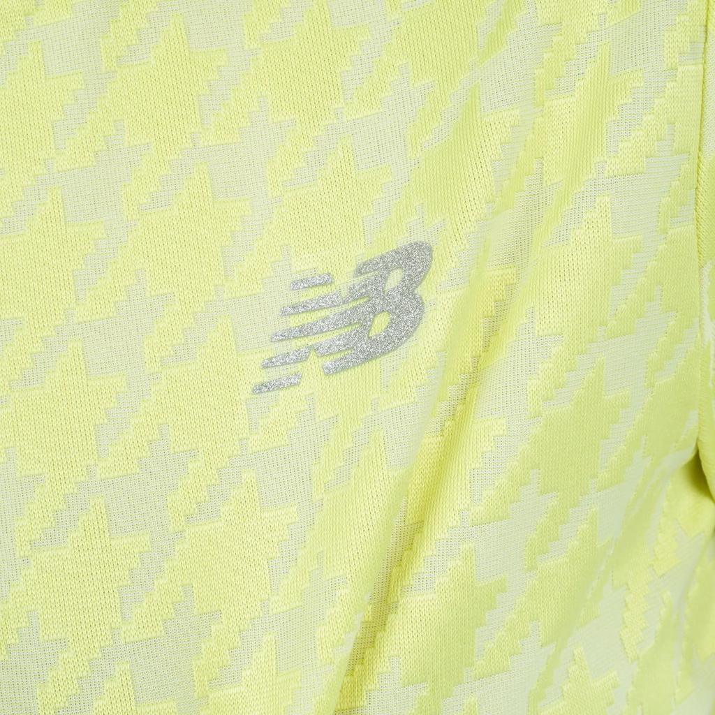 Golf Short Sleeve Mock Neck Shirt Quick 2 [New Balance] Women's (Sweat Absorbent, Drying, Stretch) / 012-4166501 060_Yellow [L]