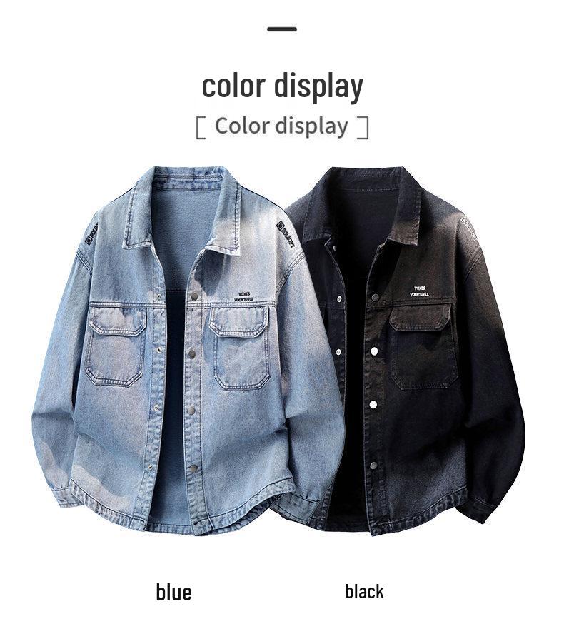 High-Quality Men's 3D Denim Shirt Jacket for Spring