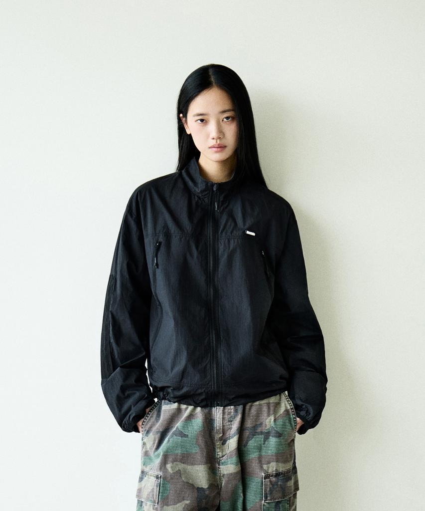 Fluke Aqe Light Hand Cover Windbreaker Jacket Black Fjk134