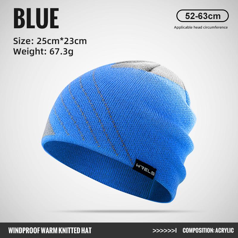WRELS Thermal Running Hat Beanie for Men Women Thick Knitted Unisex Winter Windproof Hat Warm Soft Lightweight Beanies Skull Cap