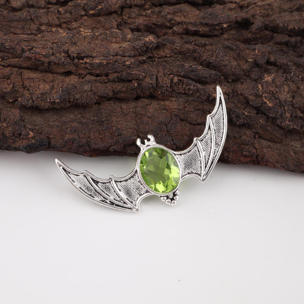 Peridot Pendant Gemstone Jewelry, 925 Solid Sterling Silver Pendant, Handmade Jewelry Birthstone Pendant, Gift For Him