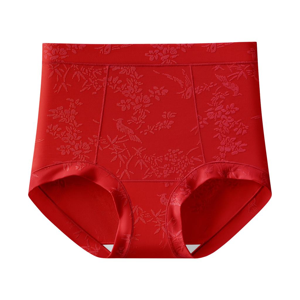 Women's Spring and Summer New Mulberry Silk 10A Antibacterial Extended Bottom Crotch Briefs