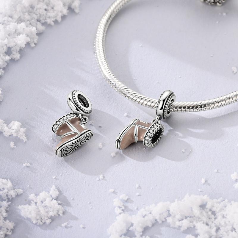 Copper Winter Snowman Penguin Snowflake Charms Beads Fit Original Bracelet For Women Jewelry Making