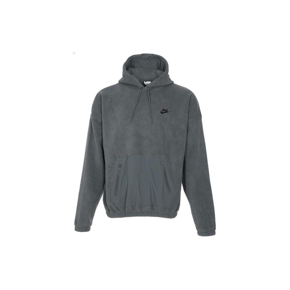 Nike Club+ POLAR Fleece Pullover Hoodie Dark Grey Men s FB8389-068 XL
