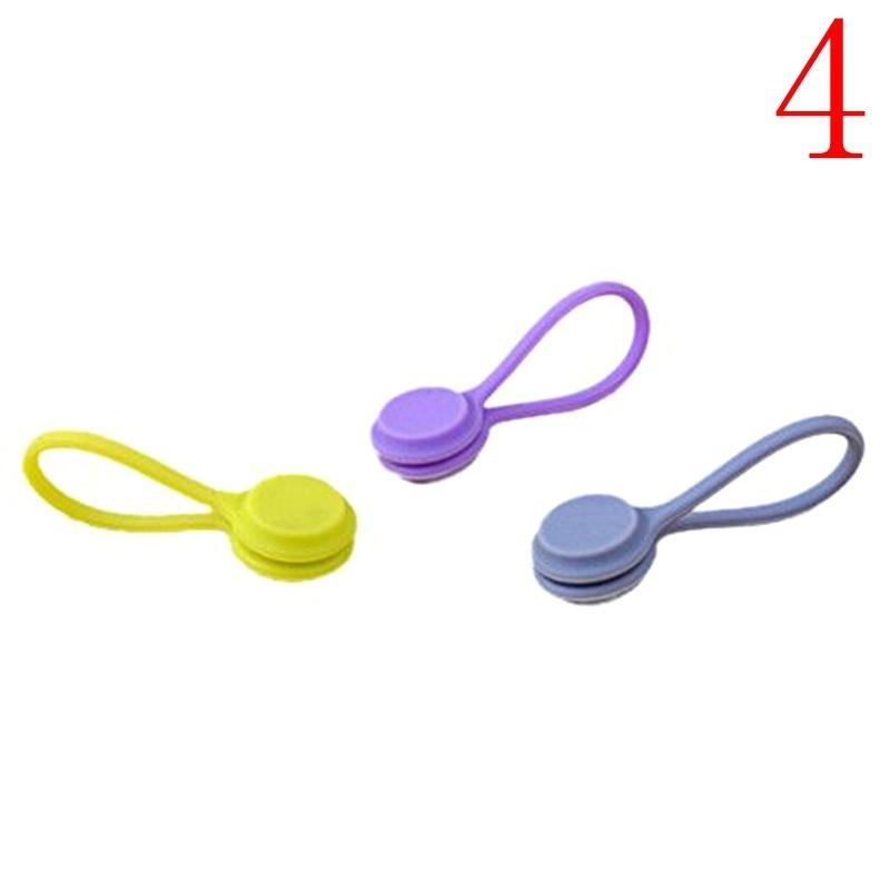 3 Pcs Multifunction Magnetic Earphone Cord Winder Cable Holder Organizer Clips