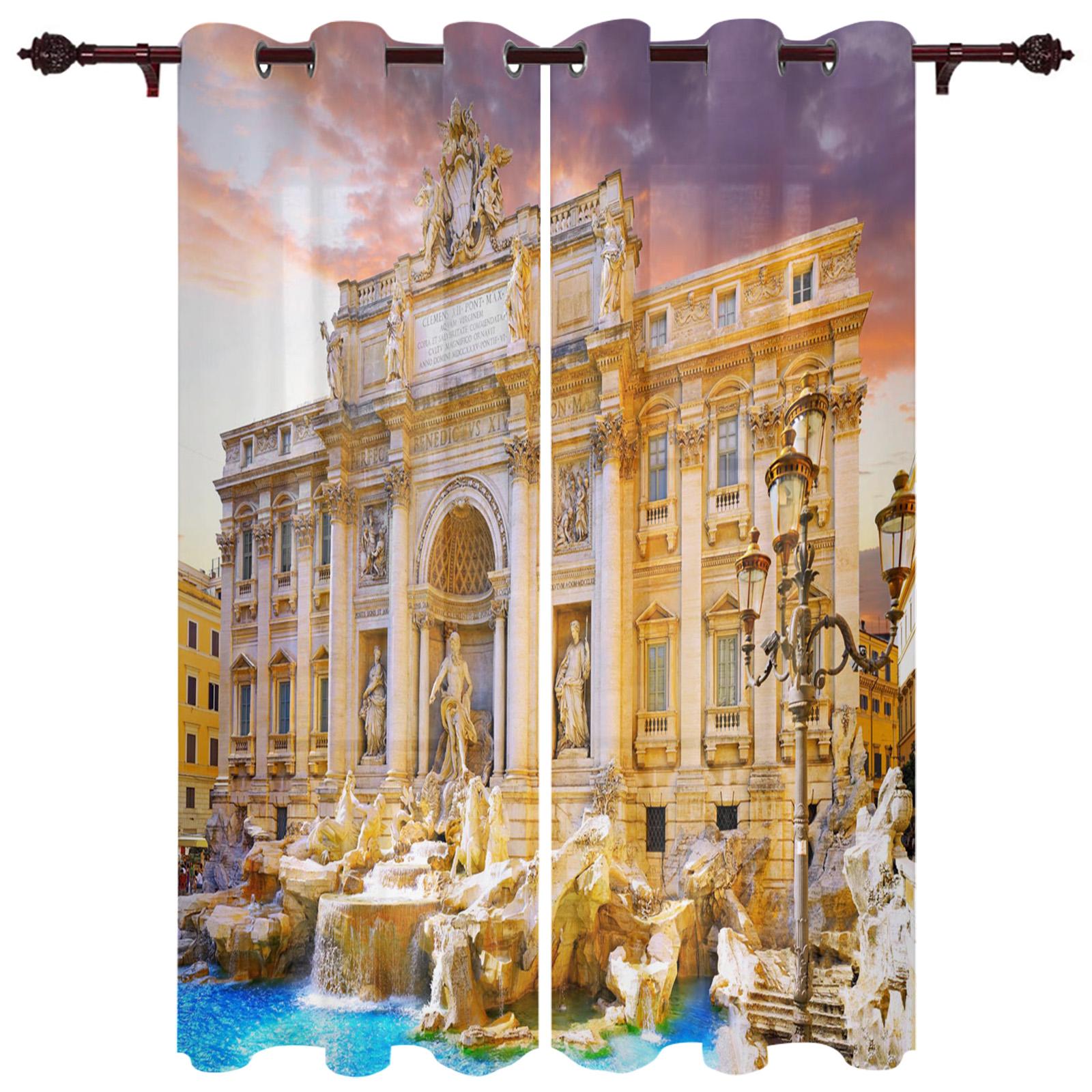 Франция Дворец Окна Шторы Спальня Гостиная Окна Шторы Кухня Украшения Жалюзи Занавес 135W — фото 12