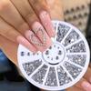 Mixed Color Nail Art Glitter Rhinestone Crystal Gems Jewelry Bead Manicure Decoration Accessories Nail Supplies For Professional