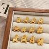 .1Stuks Schattige Gouden Kleur Pony Paard Bedels Hanger Voor Sieraden Maken Ketting Oorbellen Armband Sleutelhanger DIY Accessoires Benodigdheden