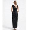Summer New Arrival Acetate Satin Asymmetrical-Cut Bodycon Dress For Women Elegant One Shoulder Folds Splice Party Prom Dress