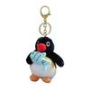 Cartoon-Pinguin-Plüsch-Schlüsselanhänger, Spielzeug-Anhänger, weiche PP-Baumwoll-Füllung, kreativer Schlüsselanhänger, Taschenanhänger, Geschenk für Mädchen, Jungen, Familienfeste
