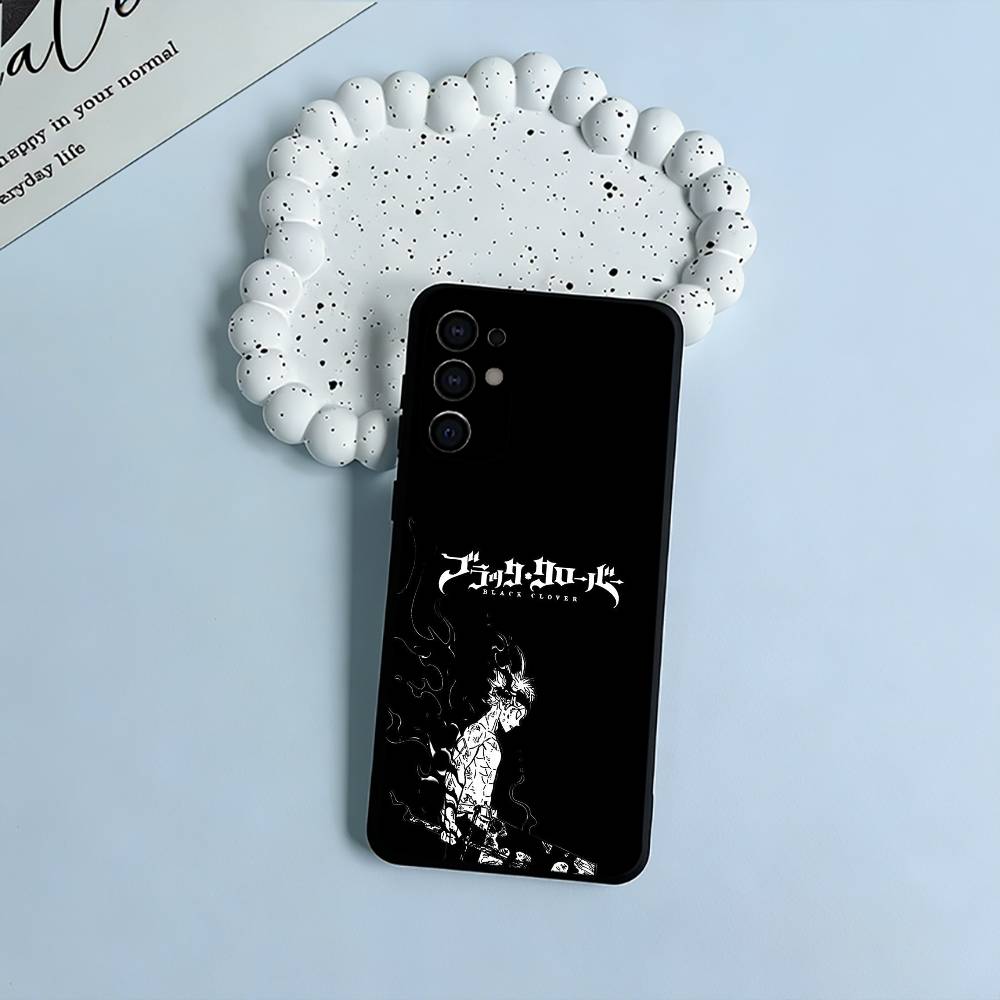 

Black Clover Soft Silicone Case for Samsung S25, S24, S21, S22, S23, S30, Ultra, S20, Plus, FE, Lite-Black Samsung S21plus