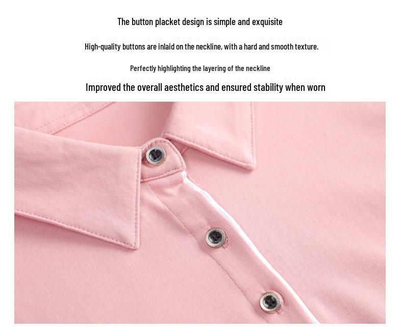 Women's 2025 Summer Short Sleeve Lapel Polo T-shirt - Plus Size, Loose & Slimming
