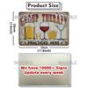 Fruits Metal Sign Bar Wall Decoration Tin Sign Vintage Metal Sign Vegetables Painting Plaques Art Fruit Poster