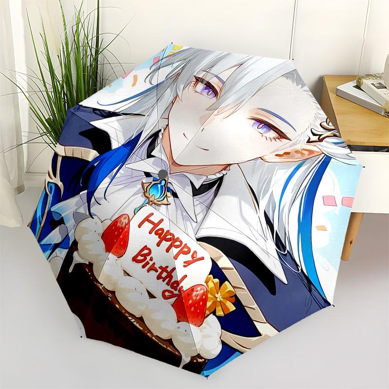 

Birthday, Cake Automatic Opening and Closing, 8 rib Structure Portable Umbrella, Suitable for Men and Women in All Seasons Perfect Gift for