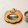 Holiday Gift Photo Holder Halloween Wooden Frame, Pumpkin/Ghost Picture Frame for Wall Personalized Hanging or Desktop Display, Home Decor Sturdy Wood