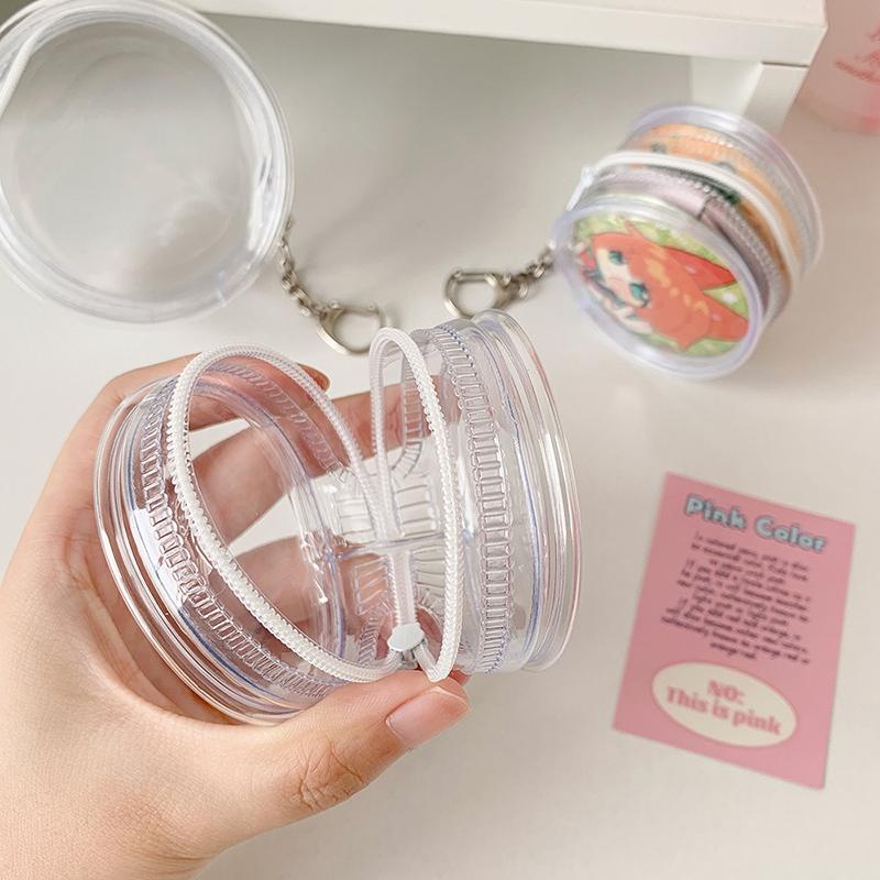 Transparent Badge Clip Bag 58cm 75cm With Keychain Waterproof For Office Student Conference Tag Card