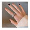 Luxury Diamond Snake-shaped Ring for Women Ins Fashion Finger Adjustable Ring Men Ring