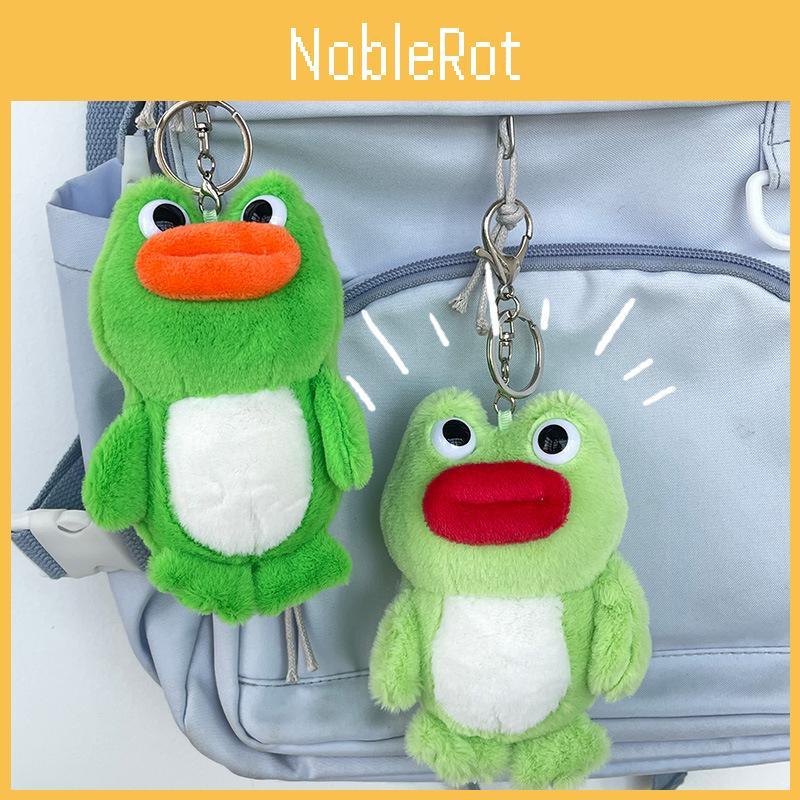 Cute Frog Plush Keychain Sweet Couple Backpack Accessory Cartoon Plushie